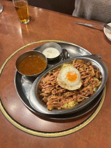 「チキンケバブキーマライス定食」@ターリー屋 茅場町店の写真