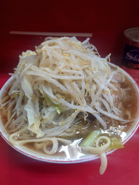 「大豚  野菜  ニンニク  カラメ」@ラーメン二郎 三田本店の写真