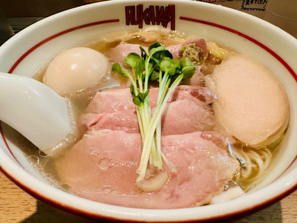「特 牛貝清湯 塩中華そば【1250円】」@中華そば 流川の写真
