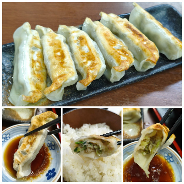 「餃子(6個)　450円」@ラーメン 青山の写真