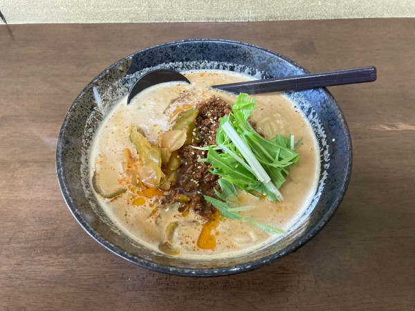 「こだわり担々麺（ごま濃いめ）替え玉×2」@麺処 ごまやの写真