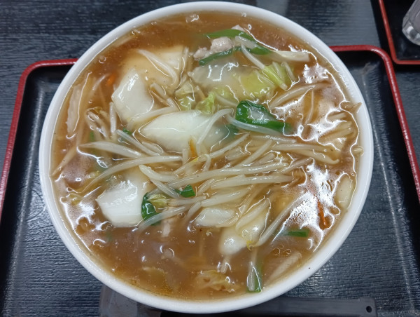 「サッポロ黒ラベル・中瓶→もやしそば（¥550+750）」@そば処 更科の写真