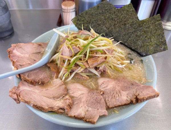 「ネギコテラーメン＋チャーシュー3枚」@ラーメンショップ 野田店の写真