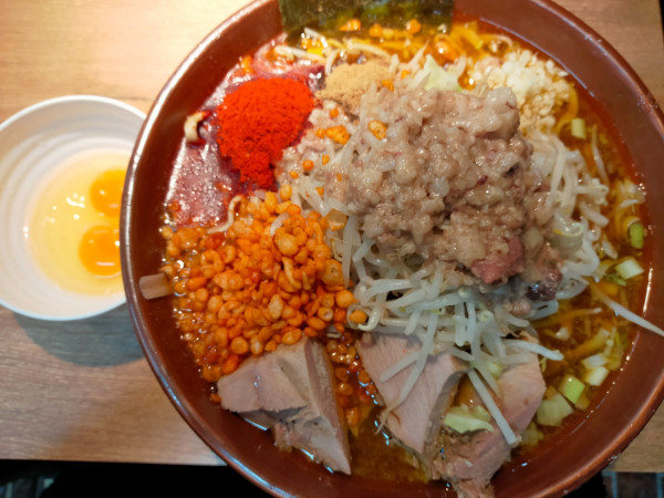 「【限定】浜一家1200円(大盛150円)+生卵70円」@麺屋 浜一の写真