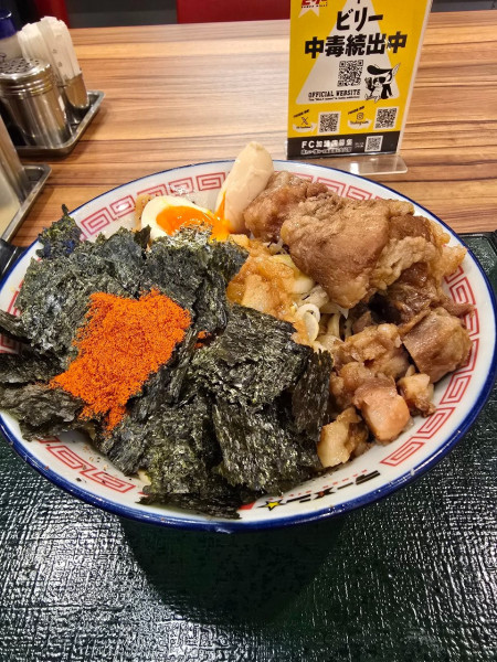 「味玉まぜそは」@ラーメンビリー 盛岡フェザン店の写真