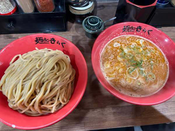 「えび味噌つけ麺　大盛り」@麺処きらくの写真