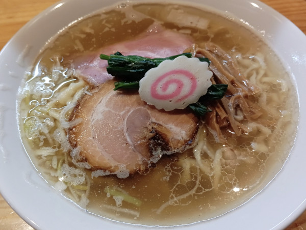 「中華蕎麦（塩）¥980＋肩ロース（LINEクーポン）」@麺道 六善の写真