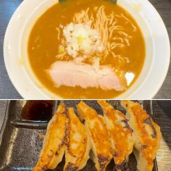 【３月限定】カレーラーメン250円＋餃子250円