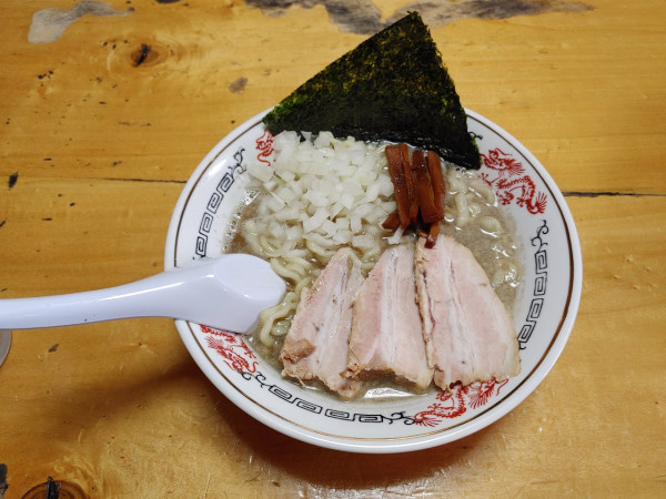 「背脂煮干中華　和え玉　800. 200円」@福島屋の写真