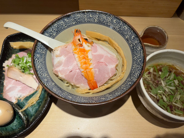 「特製伊勢海老出汁つけめん」@中華そば 導の写真