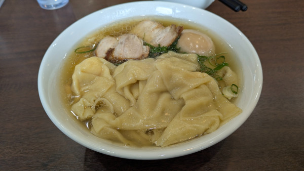 「塩ら～めん＋海老ワンタン＋味玉」@らーめん 木陰 四街道店の写真