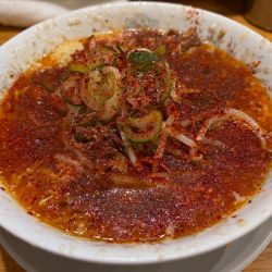 背脂辛味噌ラーメン もやし