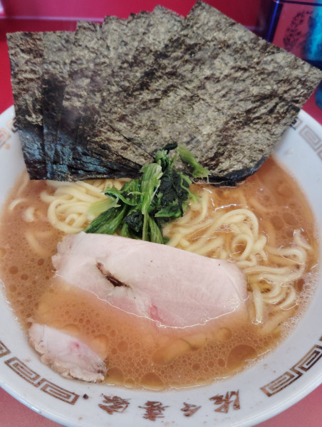 「海苔増しラーメン 中」@家系ラーメン 佐々喜家の写真