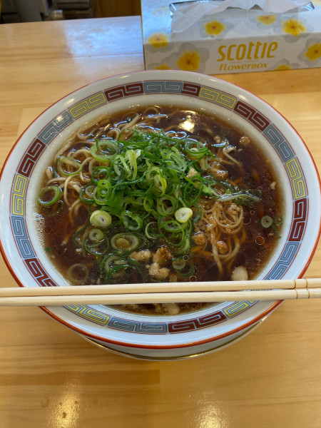 「素そば大盛」@中華そば つぼ万の写真