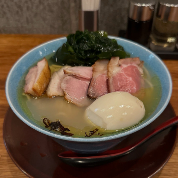 「3種の春貝出汁そば」@麺処 青野の写真