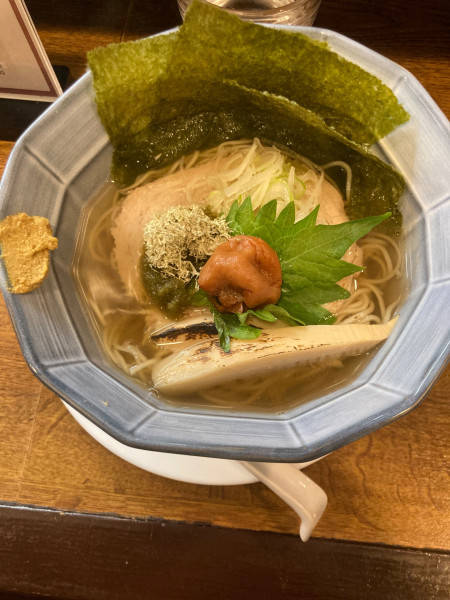 「梅塩だし中華(海苔トッピング)」@みっかぼうずの写真