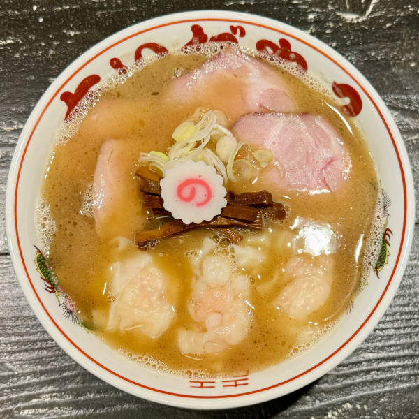 「海老ワンタン麺 大 ¥1,430」@あいだや2の写真