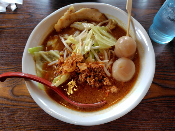 「山形味噌野菜らーめん1111円（期間限定）」@麺場 田所商店 鳥取店の写真