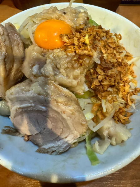 「汁なしヤサイニンニク少なめアブラ」@ラーメンBoo Boo太郎。の写真