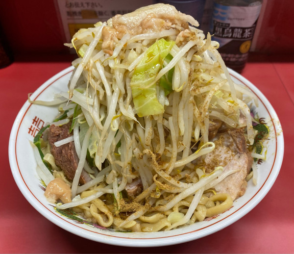 「大豚W汁なし  焼き海苔」@ラーメン二郎 環七一之江店の写真