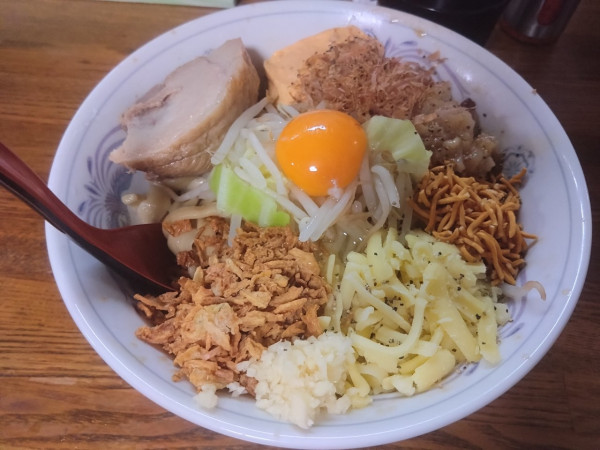 「まぜそば」@中華そば つけ麺 村岡屋の写真