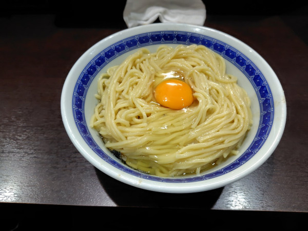 「塩油そば中あつ　生玉子　1050+50」@中華そば べんてんの写真