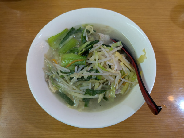 「野菜湯麺＋半チャーハン：850円」@北京福屋の写真