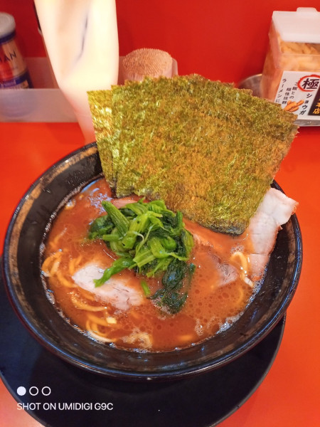 「ラーメン海苔増し」@横浜家系ラーメン 大輝家の写真