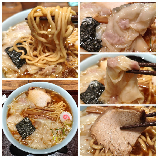 「ワンタン麺(復刻限定1955年バージョン)　1300円」@お茶の水、大勝軒の写真