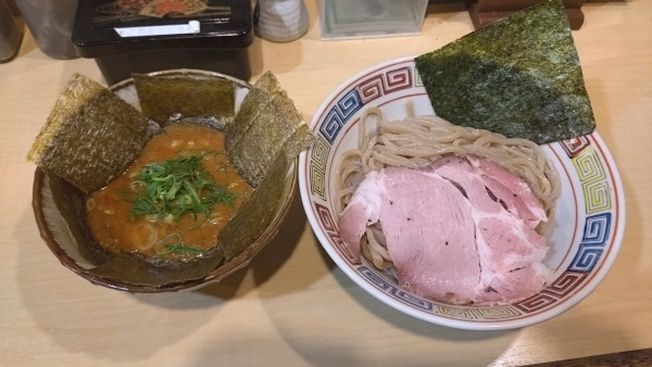 「濃魚つけ麺 辛うま(大盛・メンマ抜)」@淳之助製麺所の写真