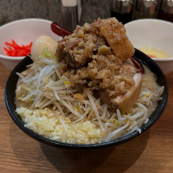 「味噌二郎系らーめん」@麺処 青野の写真