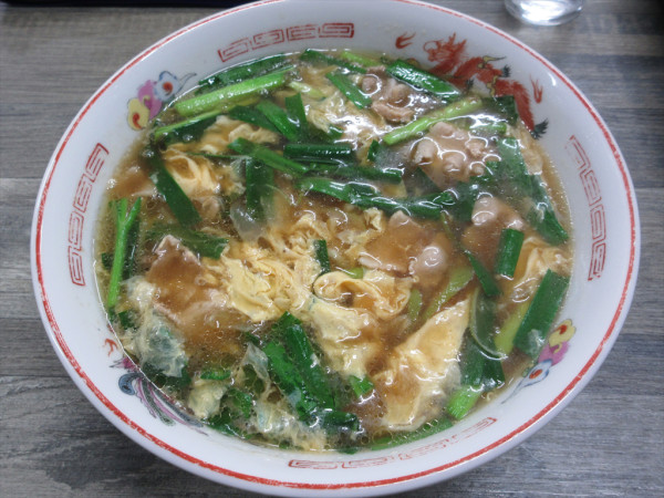 「ニラ玉そば（900円）」@幸楽の写真