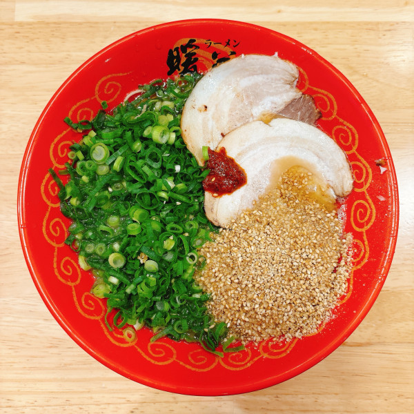 「ネギゴマラーメン＋デミカツ丼」@ラーメン暖暮xらーめん酒場暖暮 E・ZO FUKUOKA店の写真