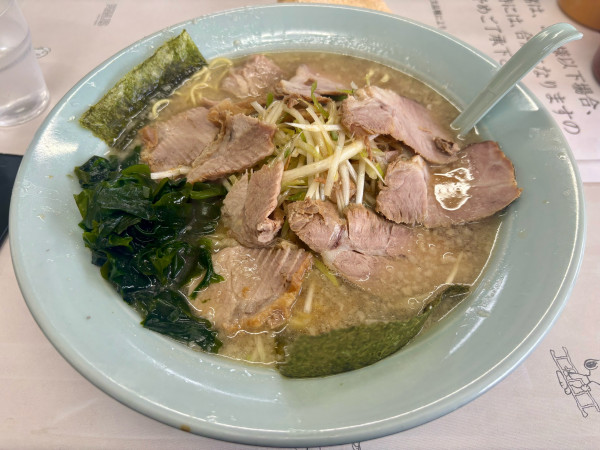 「ネギチャーシューメン 中盛り 1400円」@ラーメンショップ 板沢店の写真