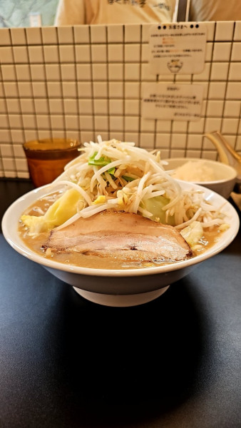 「みそらーめん野菜増しと🍚」@ぼくのみそらーめんの写真