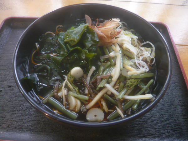 「中華そば（+わかめ、山菜）」@門仲そばの写真