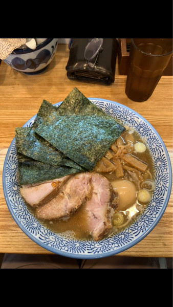 「煮玉子中華そば(大盛り・麺固め)」@中華そば専門 とんちぼの写真