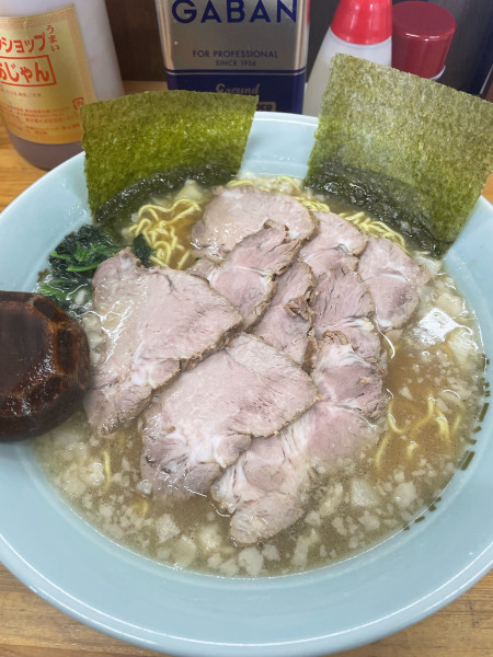 「チャーシューメン（チャーシュー3枚追加）」@ラーメンショップ 椿 松伏店の写真