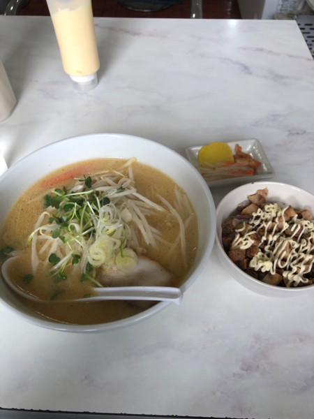 「味噌ラーメン➕チャーシュー丼」@ラーメン爺の写真