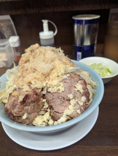 「小ラーメン(麺300g豚2枚)+ネギ」@らーめん玄の写真
