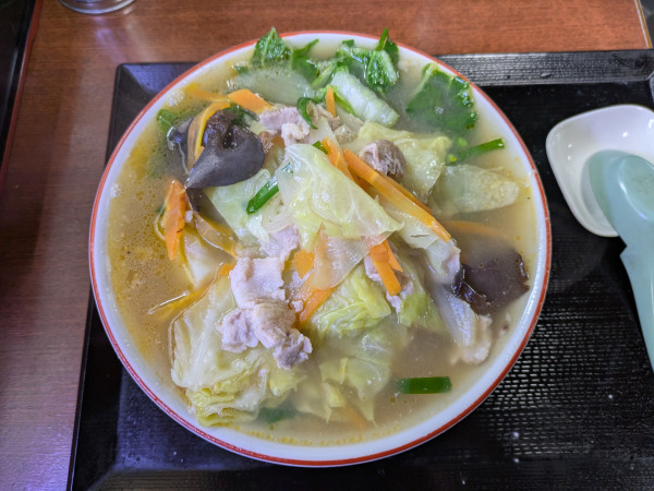 「タンメン:800円」@生蕎麦 満留賀の写真