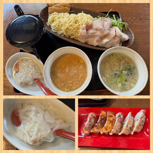 「数量限定 満月のつけ麺 1,200円」@ワンタンメンの満月 酒田本店の写真