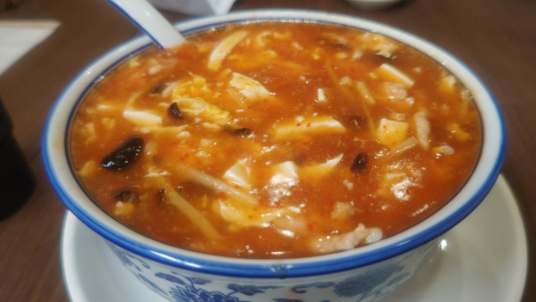 「スーラータンセット税抜７５０円（半炒飯）」@中国料理 祥龍房 飯能南口店の写真