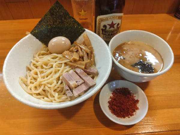 「永太つけ麺¥1350+辛味¥100+赤星¥700-」@麺屋 永太の写真