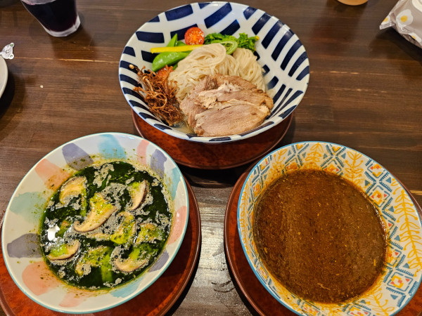 「【限定】2色ダレのあさり生姜水つけそば　2200円」@sobabar Ciliegioの写真