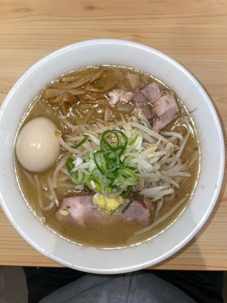 「味噌ラーメン+煮玉子」@三ん寅の写真