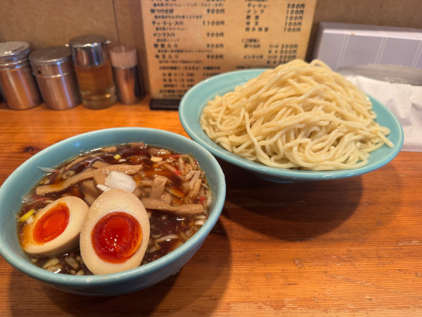 「つけそば　特盛　めんま　玉子」@つけそば屋 麺楽の写真