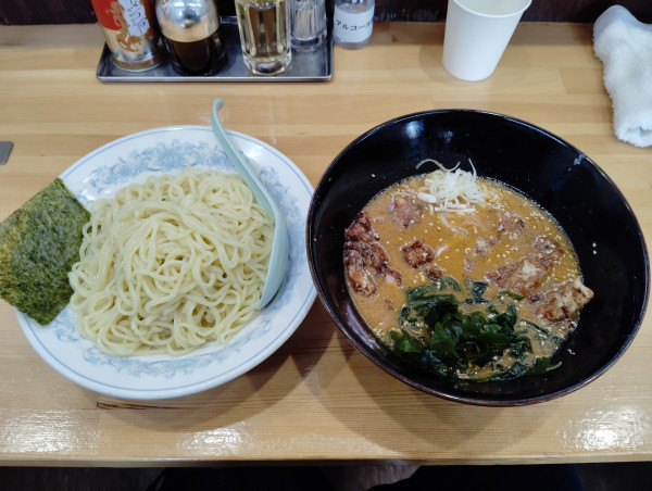 「ロース味噌󠄀つけ麺　　1200円」@麺工房マルオの写真