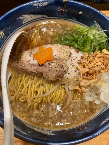 「背脂焦がし醤油（岩のり増し）」@なかごの写真