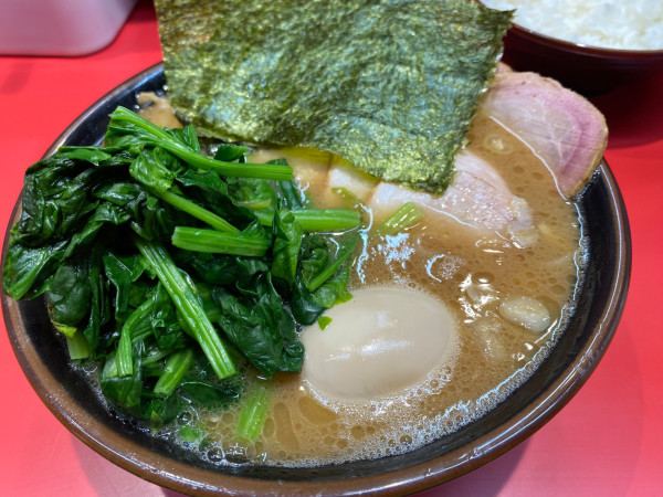 「チャーシューメン＋ホウレン草＋味玉」@横浜ラーメン 真砂家の写真